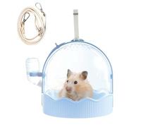 Transporteur pour Hamster - Cage Hamster Portable avec Bretelle Ajustable,Accessoires pour Animaux pour Jeu Maison Alimentation Toilettage Mangeoire Intérieur Extérieur Pièce Jardin Cour Terrasse