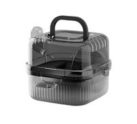 Transporteur pour Hamster,Cage Respioire à Double Couche | Sac de Transport pour Rongeurs avec Poignée,pour Cochon d'Inde, Lapin, Souris, Chinchilla, Idéal pour Camping,