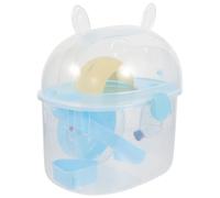 Transporteur pour Hamster Portable, Roue d'exercice Incluse, Plastique | Surface Lisse sans Bavures, pour Souris et Hamsters Nains, Voyages et Transport Public