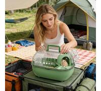 Transporteur pour Petits Animaux - Caisse Portable pour Sorties et Déplacements,Cage pour Petits Animaux de Compagnie,pour Hamster Lapin Rongeur Lézard Déplacement Court Pique-Nique Ferme