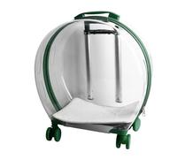 Transporteur Roulant pour Animaux de Compagnie, Transporteur Roulant pour Animaux de Compagnie, Coque Métallique Transparente Anti-collision, Boîtier de Chariot pour Chenil pour