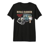 Transporteur Rural Postal Chauffeur Vintage Mailman Facteur T-Shirt Haut de Gamme