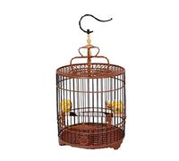 Transporteurs d'oiseaux Ronds Solides de Petite Taille Birds vol Suspendu Cage de vol à l'oiseau de la Cage rétro Cage à Toit Plat pour arrière-Cour à Domicile (A1)