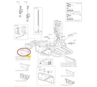 Transporteurs Pièces détachées Thule 52365 Lamp Left 931 - 2 - 3 - 4 - Taille Unique - Noir