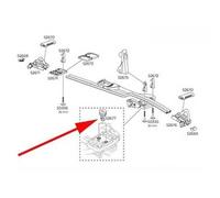 Transporteurs - THULE - Lock With Key Proride598 - Noir - Verrouillage à clé - 1 point sur la serrure