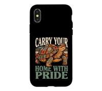 Transportez Notre Maison avec la Tortue Pride Tortue Coque pour iPhone X/XS