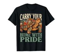 Transportez Notre Maison avec la Tortue Pride Tortue T-Shirt Graphique avec Valeur