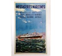 Transports Maritimes - Messagerie - Paquebot Marseille - G. de Gachon - 10x15 cm CARTE POSTALE