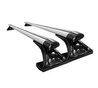 Transversales Toit Kit Universel Barres Toit Voiture 125CM 135CM Pas Besoin Rail d'origine Barre Transversale Alliage D'aluminium Porte-Bagages(125cm Black)