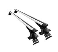 Transversales Toit Kit Universel De Barres Toit Voiture Rail en Alliage D'aluminium Barre Transversale Porte-Bagages pour Berline Et 125CM 135CM(135CM Sliver)
