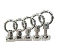 Transversaux Écrou Œil Col Haut M8 Boulons Carrés Fixation Ancrage Acier Inoxydable Fixation Universelle Utilisée dans Les Galeries Toit Voiture Etc.(30mm)