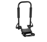 Transversaux Porte-Kayak Toit 2 Paires J-Bar Souple Pliage Rapide Support Arrimage Supérieur Kayak Planche Surf Canoë Ski(Foldable 2pcs)