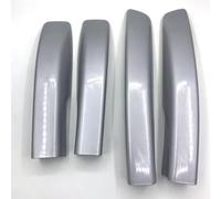 Transversaux pour Mitsubishi ASX SUV 2013-2019 Barre Toit Avant Arrière Coque Extrémité Rail Couvercle Plastique Capuchon Galerie Toit Voiture(Silver 4pcs)