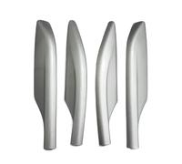 Transversaux pour Nissan pour X-Trail pour Rogue T32 2014-2021 Voiture Argent Toit Porte-Bagages Barre Rail Fin Couvercle Coque Capuchon Garniture(1 Set 4pcs)