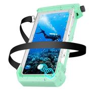 Transy Coque de téléphone sous-marine pour plongée avec tuba et plongée (15 m), coque étanche IP68 pour la natation, coque universelle pour écran tactile sous-marin compatible avec iPhone (argent