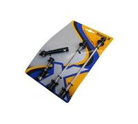 Tranz-x broches pour boulons de siège et roue avant arrière à détachement rapide outil de sécurité inclus noir noir noir