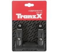 Tranz X Adaptateur de potence Twin-holder 25,4 mm alliage serrage double noir