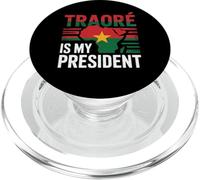 Traore est Mon président Burkina Faso - Ibrahim Traoré PopSockets PopGrip pour MagSafe