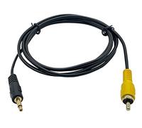 Traovien Câble Auxiliaire Audio Vidéo 3,5 mm vers RCA, Plaqué Or 3,5 mm, Prise Mâle Mono TS vers RCA Mâle