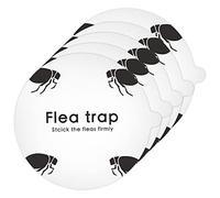 Trap À Puces Autocollant Collant Autocollant Jetable Tueur De Mouche À Mouche Rond des Disques De Colle D'installation Simple pour La Maison, Piège À Puces Collant, Autocollant De Piège À