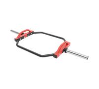 Trap Bar Barre d'haltères, 142 cm, jusqu'à 150 kg, pour les squats, les soulevés de terre, rouge