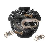 Trap krabbenreusen - panier d'alimentation pliable, dispositif de pêche léger | Cage de pêche portable, boucle extérieure robuste, porte-cancer compact pour homard, crevettes, petits poissons, rivière