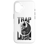 Trap Music DJ Techno Festival EDM Rave Yin Yang Crâne Coque pour iPhone 16