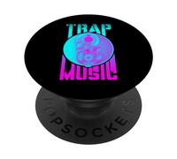 Trap Music DJ Techno Festival EDM Rave Yin Yang Crâne PopSockets PopGrip Adhésif