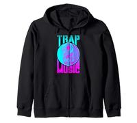 Trap Music DJ Techno Festival EDM Rave Yin Yang Crâne Sweat à Capuche