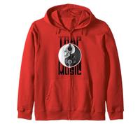 Trap Music DJ Techno Festival EDM Rave Yin Yang Crâne Sweat à Capuche