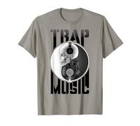 Trap Music DJ Techno Festival EDM Rave Yin Yang Crâne T-Shirt