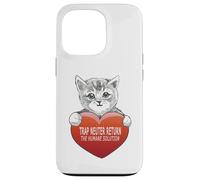 Trap Neuter Return (TNR) The Humane Solution Cat Heart Love Coque pour iPhone 13 Pro