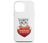 Trap Neuter Return (TNR) The Humane Solution Cat Heart Love Coque pour iPhone 13 Pro Max