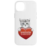 Trap Neuter Return (TNR) The Humane Solution Cat Heart Love Coque pour iPhone 14 Plus