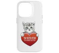 Trap Neuter Return (TNR) The Humane Solution Cat Heart Love Coque pour iPhone 14 Pro