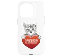 Trap Neuter Return (TNR) The Humane Solution Cat Heart Love Coque pour iPhone 15 Pro