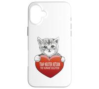 Trap Neuter Return (TNR) The Humane Solution Cat Heart Love Coque pour iPhone 16 Plus