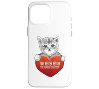 Trap Neuter Return (TNR) The Humane Solution Cat Heart Love Coque pour iPhone 16 Pro Max