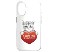Trap Neuter Return (TNR) The Humane Solution Cat Heart Love Coque pour iPhone 17