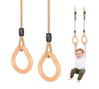 Trapeze Balancoire, Accessoire Balancoire Exterieur pour Enfants Anneaux Trapeze Bois Multifonction Jeux Jardin Extérieur Trapèze pour Portique