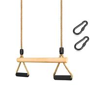 Trapèze Balançoire, Bois Multifonction pour Enfants Balançoire Réglable avec Poignée D'éponge Douce Intérieur Trapeze Balancoire pour Enfants Jeux Jardin Extérieur jusqu'à 100 kg