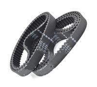 Trapézoïdale Courroie Synchronisation Caoutchouc HTD3M Largeur 5-30mm 2 Pièces Lp=150-162 165 168 171 174 177 180 183 186 189 192 195 198 201 204 207 Courroie Transmission(174-(58 Teeth),8mm)