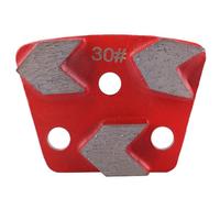 Trapezoïde Diamond Grinceing Pad Disc Grand gras en métal pour le niveau de plancher en béton 3 pc Set Grit 30 16 mm Épaisseur
