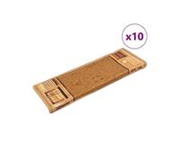 vidaXL Trapmatten zelfklevend 10 st 65x21x4 cm beige149841 Beige G