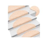 Trapmatten zelfklevend 10 st 65x21x4 cm naaldvilt crÃmekleurig149699