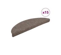 Trapmatten zelfklevend 15 st 65x21x4 cm naaldvilt crÃmekleurig322355
