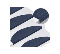 vidaXL Trapmatten zelfklevend 15 st 65x22,5x3,5 cm blauw136399 Bleu G