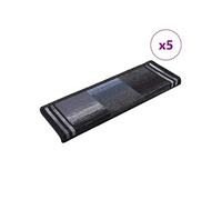 Trapmatten zelfklevend 5 st 65x21x4 cm zwart en grijs149842