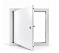 Trappe Accès Aluminium Verrouillable Avec Loquet Tournevis | Cadre aluminium fin et durable, finition murale propre, loquet activé par outil sans clé
