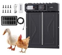 Trappe automatique pour poulailler solaire et télécommandée [Royal Gardineer]
